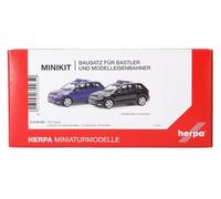 Herpa kit de modélisme MiniKit VW Tiguan, Bleu Outremer et Noir (2 pièces), Miniature à l’échelle 1:87, pièce de Collection, kit de modélisme, Plastique