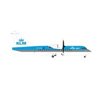 Herpa KLM Exel ATR-42-300 PH-XLE Modèle d'avion à l'échelle 1:200 - Modèle d'avion pour collectionneurs, décoration miniature, aviateur sans pied en métal