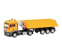 Herpa - Man TGS TM Schmitz Semi-remorque à Benne basculante, Orange Communal