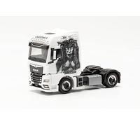 Herpa Man TGX GX Tracteur Lagoudakis 6 / Medusa fidèle à l'original à l'échelle 1:87, Camion pour Diorama, d'objet de Collection, modèles Miniatures de décoration en Plastique, 315722, Multicolore
