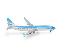 Herpa Maquette Avion Aerolíneas Argentinas Boeing 737 Max 8, echelle 1/500, Model, pièce de Collection, d'avion sans Support, Figurine Metal