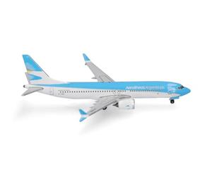 Herpa Maquette Avion Aerolíneas Argentinas Boeing 737 Max 8, echelle 1/500, Model, pièce de Collection, d'avion sans Support, Figurine Metal