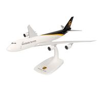 Herpa Maquette Avion Ailes de Boeing 747-8F d'UPS, echelle 1/250, Snap-fit Model, pièce de Collection, d'avion avec Support, Figurine Plastique
