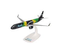 herpa Maquette Avion Airbus A321neo “Brazilian Flag Livery” - PR-YJE, echelle 1/200, Snap-fit Model, pièce de Collection, d'avion avec Support, Figurine Plastique