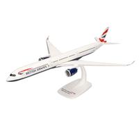 herpa Maquette Avion Boeing 737-800 British Airways Airbus A350-1000 - G-XWBG, echelle 1/200, Snap-fit Model, pièce de Collection, d'avion avec Support, Figurine Plastique