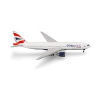 Herpa Maquette Avion British Airways Boeing 777-200 "oneworld, echelle 1/500, Model, pièce de Collection, d'avion sans Support, Figurine Metal