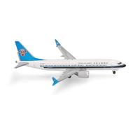 Herpa Maquette Avion China Southern Airlines Boeing 737 Max 8, echelle 1/500, Model, pièce de Collection, d'avion sans Support, Figurine Metal