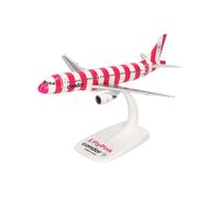Herpa Maquette Avion Condor Airbus A320 FlyPink Plane, echelle 1/200, Snap-fit Model, pièce de Collection, d'avion avec Support, Figurine Plastique