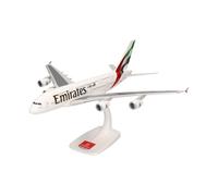 Herpa Maquette Avion Emirates Airbus A380, New 2023 Colors - A6-EOE, echelle 1/200, Snap-fit Model, pièce de Collection, d'avion avec Support, Figurine Plastique