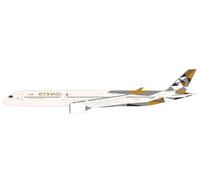 Herpa Maquette Avion Etihad Airways Airbus A350-1000 - A6-XWC, echelle 1/200, Snap-fit Model, pièce de Collection, d'avion avec Support, Figurine Plastique