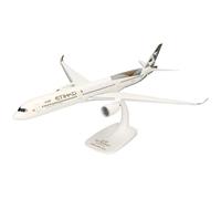 Herpa Maquette Avion Etihad Airways Airbus A350-1000 - A6-XWC, echelle 1/200, Snap-fit Model, pièce de Collection, d'avion avec Support, Figurine Plastique