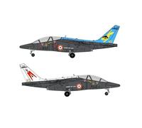 herpa Maquette Avion French Air Force Alpha Jet E - E142 / 8-LO, echelle 1/72, Model, pièce de Collection, d'avion sans Support, Figurine Metal