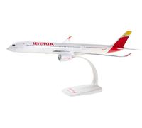Herpa Maquette Avion Iberia Airbus A350-900 - EC-MXV “Plácido Domingo”, echelle 1/200, Snap-fit Model, pièce de Collection, d'avion avec Support, Figurine Plastique