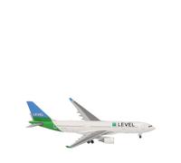 Herpa Maquette Avion Level Airbus A330-200, echelle 1/500, Model, pièce de Collection, d'avion sans Support, Figurine Metal