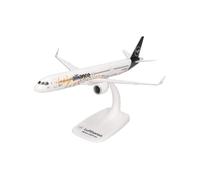 Herpa Maquette Avion Lufthansa Airbus A321neo Help Alliance, echelle 1/200, Snap-fit Model, pièce de Collection, d'avion avec Support, Figurine Plastique
