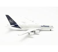 herpa Maquette Avion Lufthansa Airbus A380 - D-AIMK Düsseldorf, echelle 1/500, Model, pièce de Collection, d'avion sans Support, Figurine Metal
