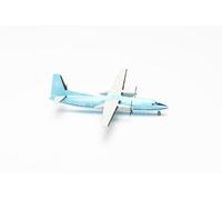 Herpa Maquette Avion Maersk Air Fokker 50 - OY-MMT, echelle 1/200, Model, pièce de Collection, d'avion avec Support, Figurine Metal