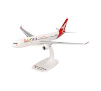 Herpa Maquette Avion Qantas Airbus A330-200 Pride is in The Air, echelle 1/200, Snap-fit Model, pièce de Collection, d'avion avec Support, Figurine Plastique