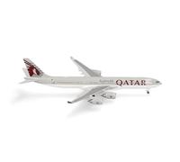 Herpa Maquette d'avion Qatar Amiri Flight Airbus A340-500 - 1/500, métal, sans support