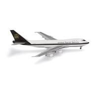 herpa Maquette Avion UPS Airlines Boeing 747-100F - N673UP, echelle 1/500, Model, pièce de Collection, d'avion sans Support, Figurine Metal