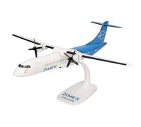 herpa Maquette Avion Zimex Aviation ATR-72-200F, echelle 1/200, Snap-fit Model, pièce de Collection, d'avion avec Support, Figurine Plastique