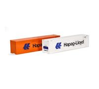 Herpa Maquette Camion Container-Set 2 x 40 ft.Hapag Lloyd, échelle 1/87, Model Allemand, pièce de Collection, Figurine Plastique