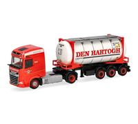 Herpa Maquette Camion DAF XG Semi-remorque swapcontainer Den Hartogh (Pays-Bas), echelle 1/87, Made in Germany, pièce de Collection, Figurine Plastique