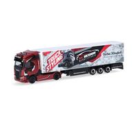 Herpa Maquette Camion Iveco S-Way Semi-remorque frigorifique Stefan Klingbeil, échelle 1/87, Model Allemand, pièce de Collection, Figurine Plastique