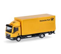 Herpa Maquette Camion Man TGL Koffer-LKW mit Ladebordwand Post échelle 1/87, Model Allemand, pièce de Collection, Figurine Plastique