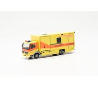 herpa Maquette Camion Mercedes-Benz Atego 04 Box Truck Rescue Service Bundeswehr, échelle 1/87, Model Allemand, pièce de Collection, Figurine Plastique