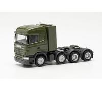 Herpa Maquette Camion Scania R09 Highline Schwerlastzugmaschine 4achs Bundeswehr, échelle 1/87, Model Allemand, pièce de Collection, Figurine Plastique