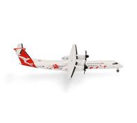 Herpa Maquette d'avion QantasLink Bombardier Q400 « Dasher-8 », Miniature à l'échelle 1/500, Objet de Collection, modèle sans Support, métal