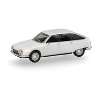 Herpa Maquette Voiture Citroën GS, Blanc Neige, echelle 1/87, Model Allemand, pièce de Collection, Figurine Plastique