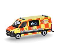 Herpa Maquette Voiture Mercedes-Benz Sprinter Flachdach Rettungsdienst StädteRegion Aachen (Nordrhein-Westfalen/Aachen), echelle 1/87, Model Allemand, pièce de Collection, Figurine Plastique