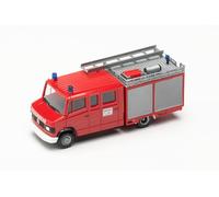 Herpa Maquette Voiture Mercedes-Benz T2 LF 8/6 "Feuerwehr (Herpa Basic), echelle 1/87, Model Allemand, pièce de Collection, Figurine Plastique
