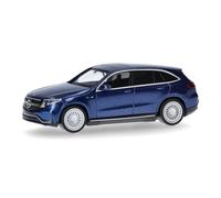 Herpa Maquette Voiture Mercedes-EQ EQC, echelle 1/87, Model Allemand, pièce de Collection, Figurine Plastique