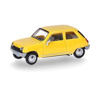 herpa Maquette Voiture Renault R5, echelle 1/87, Model Allemand, pièce de Collection, Figurine Plastique, Couleur : Jaune