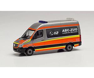 Herpa - Mercedes-Benz Sprinter `13 Bus HD ABC-Zug Landkreis München (Section ABC du District de Munich)