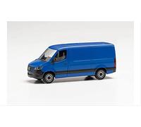 Herpa - Mercedes-Benz Sprinter '18 Fourgon Toit Plat, Bleu Outremer