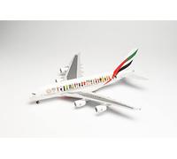 Herpa Miniaturmodelle Emirates Airbus A380 “Year of Tolerance“ - A6-EVB