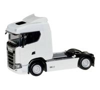 herpa Miniaturmodelle GmbH 310192 H0 Scania CS 20 Tracteur à Toit Bas Blanc