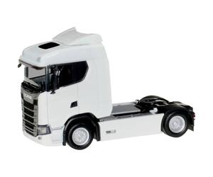 herpa Miniaturmodelle GmbH 310192 H0 Scania CS 20 Tracteur à Toit Bas Blanc