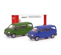 herpa MiniKit 012805-002 Bus T4 Vert olive/bleu outremer 1:87
