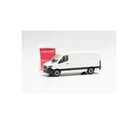 Herpa - MiniKit Mercedes-Benz Sprinter `18 Fourgon à Toit Plat, Blanc