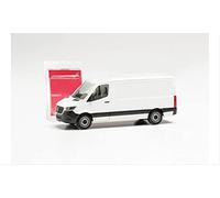 Herpa - MiniKit Mercedes-Benz Sprinter `18 Fourgon à Toit Plat, Blanc