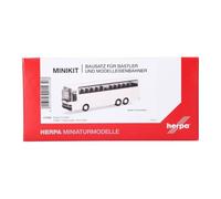 Herpa Minikit Setra 215 HDH, Blanc, kit de modélisme à l’échelle 1:87 | Kit fidèle à l’original pour collectionneurs à partir de 14 ans, en plastique, fabriqué en Allemagne, à assembler