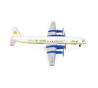 Herpa modèle Avion Aero Caribbean Ilyushin IL-18, Miniature à l’échelle 1:200, pièce de Collection, modèle d’Avion avec Socle, métal