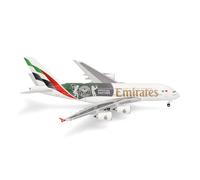 Herpa modèle Avion Emirates Airbus A380 « Wimbledon Official Partner », Miniature à l’échelle 1:500, pièce de Collection, modèle d’Avion sans Socle, métal