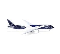 Herpa modèle Avion Lufthansa Boeing 787-9 Dreamliner « 100 Ans », Miniature à l’échelle 1:500, pièce de Collection, modèle d’Avion sans Socle, métal