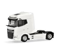 Herpa modèle Camion DAF XG Facelift Tracteur Routier 2 essieux, Blanc, Miniature à l’échelle 1:87, pièce de Collection, Made in Germany, Plastique